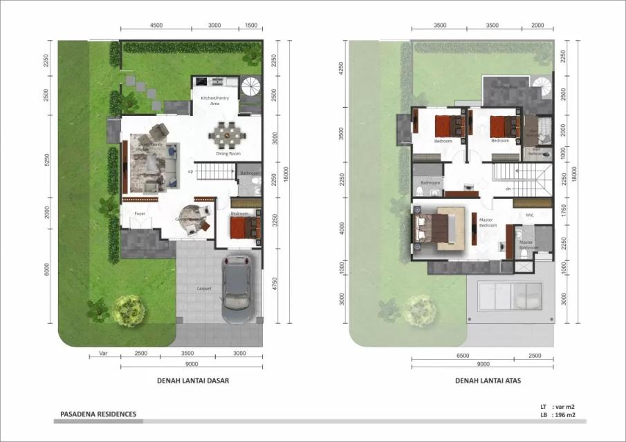 Pasadena Grand Residences lebar 12 x 18